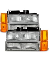 Automotive Parts and Accessories: 94-99 GMC Full Size Pickup Truck Suburban Sierra OE Style Headlights w/Corner + Bumper Signal Lamps