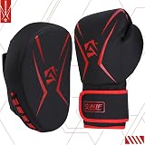 AQF Boxing Gloves and Pads Set Adults Kids Curved Focus Pads MMA Muay Thai view 7