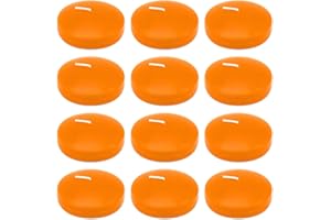 COSIKO Set of 12 3 Inch Orange Floating Candles Large Unscented Dripless Fall Autumn Colored Pool Water Wax Candles for Vases, Centerpieces at Wedding, Party, Thanksgiving Day Holiday - 10 Hour Burning