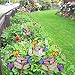 AUSTOR 26 Pcs Dragonfly Butterfly Stakes Garden Ornaments & Patio Decor Party Supplies Butterfly Decorations for Outdoor Garden Yard