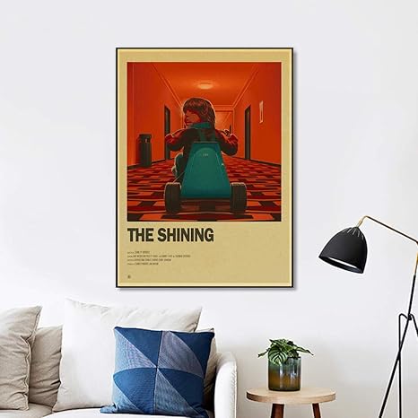 Amazon 有名なホラー映画ポスタークラシックホラー映画壁アートパネルヴィンテージ版画有名な映画キャンバス絵画インテリア映画シーン写真寝室部屋装飾画40x55cmいいえフレーム ウォールステッカー オンライン通販