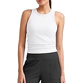 G4Free Workout Tank Tops for Women Slim Fitted Racerback Ribbed Athletic Gym Yoga Tanks Summer Casual