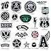 Iron On Patches Embroidered Appliques DIY Decoration or Repair,Sew On Patches for Clothing Backpacks Jeans Caps Shoes etc (C Style 20pcs)