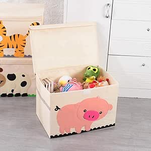 Cesto de Ropa Lavable, Animal de Dibujos Animados Plegable, para baño