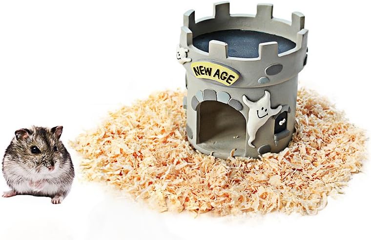 Hamster House, Rat Cave Reptile Hideout, Resin Hamster Bedding, Hamster Cage Accessories for Small Animal Chinchilla Hamster Rat Reptile Lizard Gecko Spider