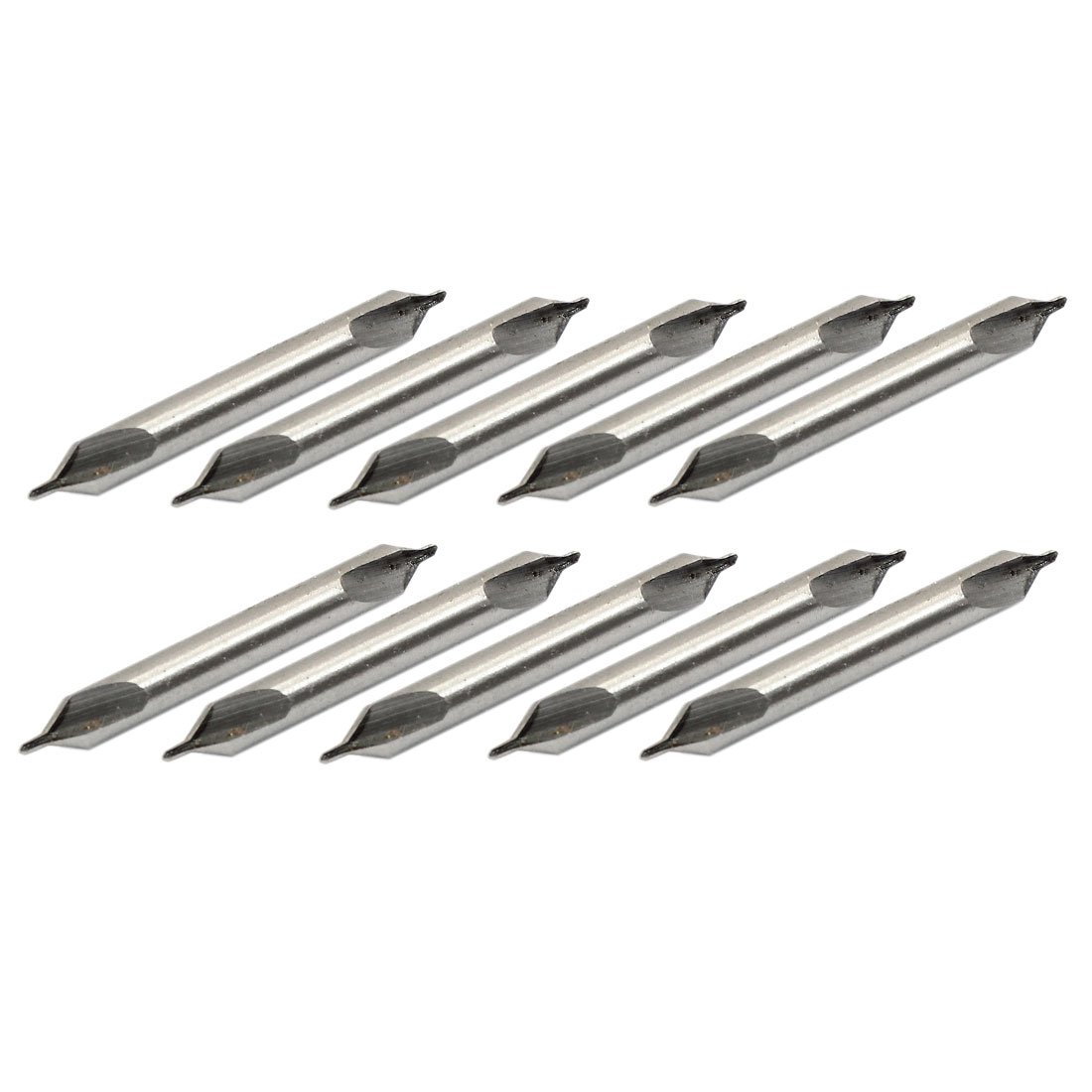 Sourcingmap 10 Pcs 1mm Tip Dia High Speed Steel 60 Degree Center Drill Bit Tool