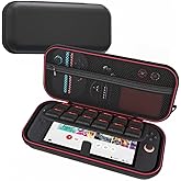 OLYGIVE Switch 2 Carrying Case with Screen Protector and Thumb Grips, Hard Shell Switch 2 Case Fits 12 Game Cards, Waterproof Shockproof Travel Storage Bag for Switch 2 Accessories 2025