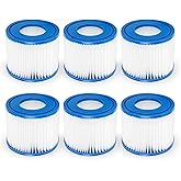 WuYan 6 Pack Swimming Pool Filters for Intex PureSpa Type S1 Cartridge for 29001E PureSpa Inflatable Swimming Pool Filter Catridge