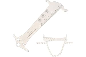 Bike Chain Gauge, Bicycle Chain Ruler, Shiny and Burr-Free Measuring Tool for Chainsaw Chains, Bicycle Chains, Motorcycle