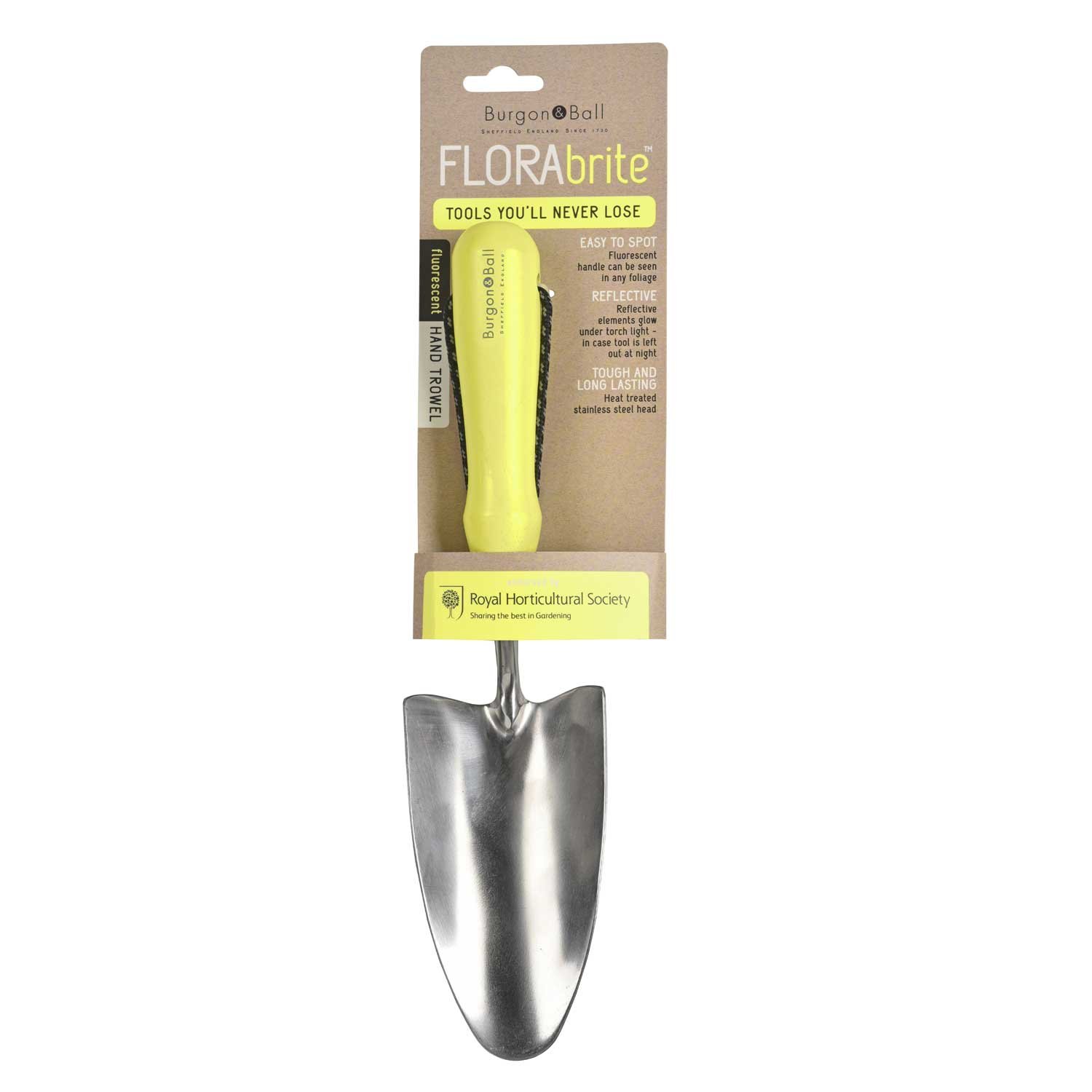 FloraBrite Yellow Garden Hand Trowel By Burgon & Ball