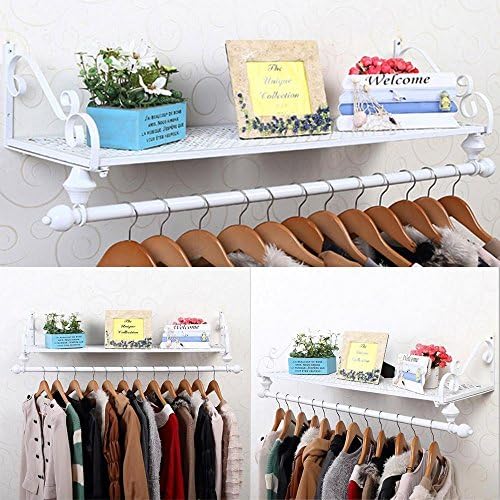 tinkertonk Heavy Duty Wall Mounted Garment Clothes Rail Hanging Shop Display Rack