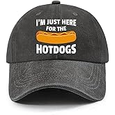 I'm JUST HERE for The Hotdogs Hats for Men Baseball Caps Trendy Washed Workout Hats Light Weight