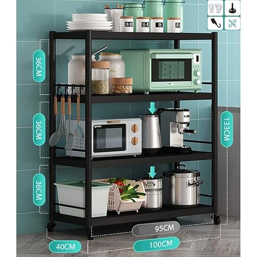 Carros para microondas, carro rodante de metal, hasta 35 kg por ...