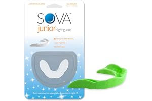 SOVA Junior Night Guard, Spring Green - 1.6mm Thin - Custom-Molded Fit - Protects Against Nighttime Teeth Grinding & Clenching - Odor & Taste Free - Remoldable Up to 20 Times