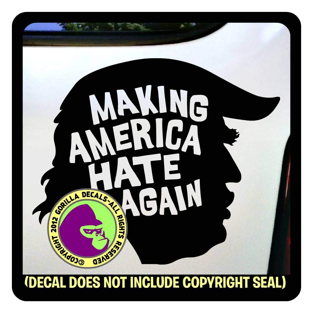 Amazon Com Making America Hate Again Trump Face Anti President Vinyl Decal Sticker B Handmade