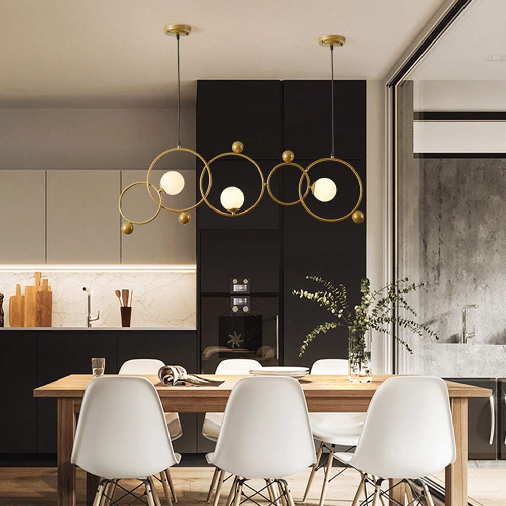 drop lights over dining table