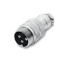 Eilumduo 2 Sets Aviation Connector 3P 10A GX20-3
