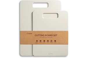 Culiex Wood Fiber Cutting Board Set of 2, Composite Cutting Board for Kitchen, Dishwasher Safe, Non-Toxic, BPA Free, Non-Slip