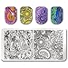 BORN PRETTY 8pcs L001-008 Nail Art Stamp Stamping Template Image Plates