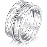 JBAERD Spinner Ring Sterling Silver Anxiety Rings Jewelry Gifts for Women