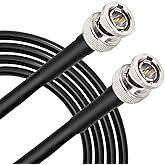 XRDS -RF SDI Cables 25FT, HD-SDI Cable 75 Ohm BNC Male to BNC Male Video Coaxial Cable for Video Surveillance Camera CCTV System