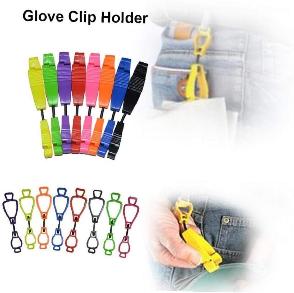 Angoter 1PCS Household Glove Clip Holder Construction Renovation Glove
