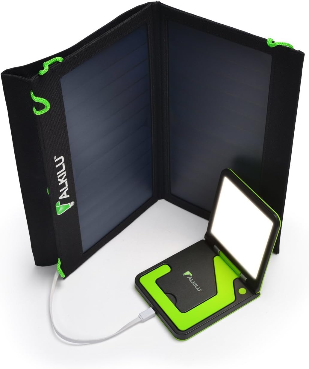 TripLit + Bundle - Organic LED (OLED) Light & Solar Charger Package (Bright, Glare-free, Rechargeable Light for Camping, Travel, Emergency, Task Light, etc.)
