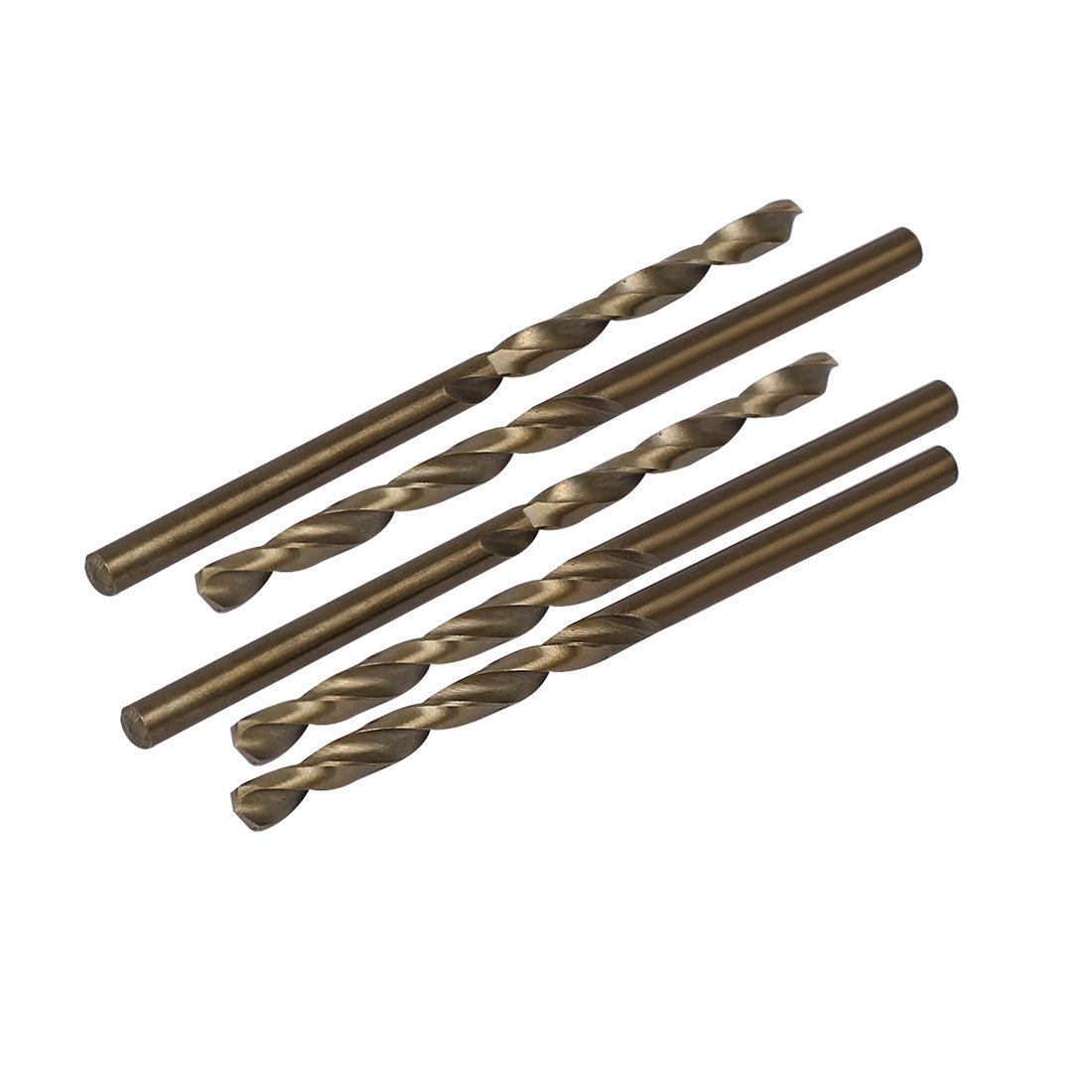 uxcell 3.1mm Drilling Dia HSS Cobalt Metric Spiral Twist Drill Bit Rotary Tool 5pcs