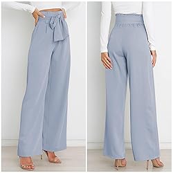 GUOLEZEEV High Waisted Wide Leg Trousers Dress