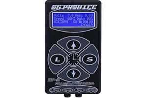 OG PRODUCE HP-2 Tattoo Power Supply，Professional Black，LCD Display，Adjustable Voltage Output