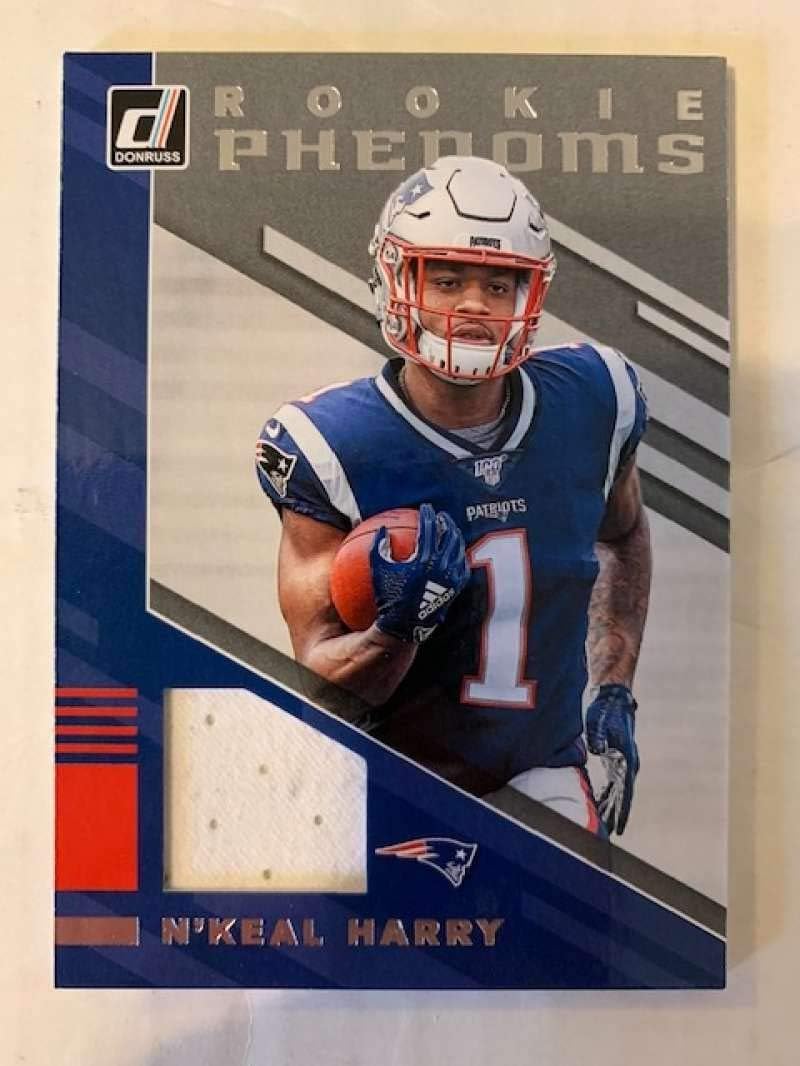 Amazon Com 2019 Donruss Rookie Phenom Jerseys Football 19 N Keal Harry Jersey Relic New England Patriots Official Nfl Memorabilia Trading Card From Panini America Collectibles Fine Art