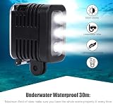 Qinlorgo Diving Light USB Rechargeable Waterproof 30m LED Video Fill Lamp for view 3