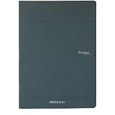 Fabriano EcoQua Original 8.3" x 11.7" (A4) Saddle-Stitch Bound Notebook, 40 Graph Sheets, Dark Green