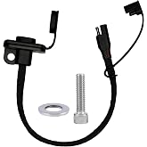 Bubzoy Motorcycle Battery Charger CNC Bracket,Battery Charging Port for Harley 2014+Touring Models, 2024 2025 2026 Road Glide Street Glide and CVO Road Glide ST Accessories