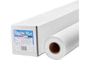 FastPlot Self Adhesive Vinyl - Waterproof 4mil - 36inch x 60ft Roll - 2inch core