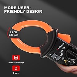 Digital Clamp Meter,True RMS 5999 Counts, 1000A AC