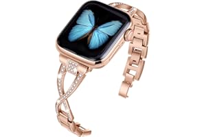 JFdragon for Apple Watch Band 38mm 40mm 41mm 42mm 44mm 45mm 49mm Ultra 2 1 Women Series 9 8 7 6 5 4 3 SE Bling Metal Bracelet iwatch Bands