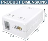 ASNQ ADSL Filter Microfilter BT to RJ11 for Phone and Broadband view 5