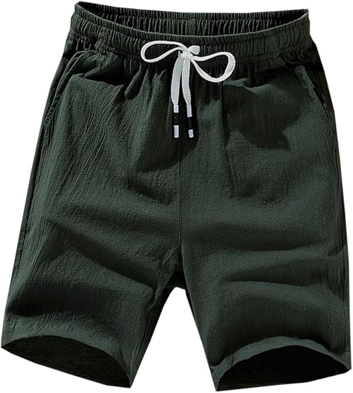 mens bermuda shorts with elastic waist