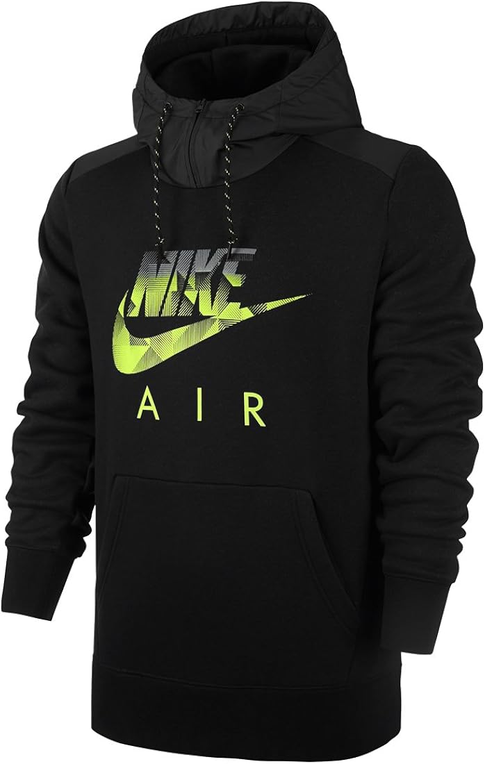 lime green and black nike hoodie