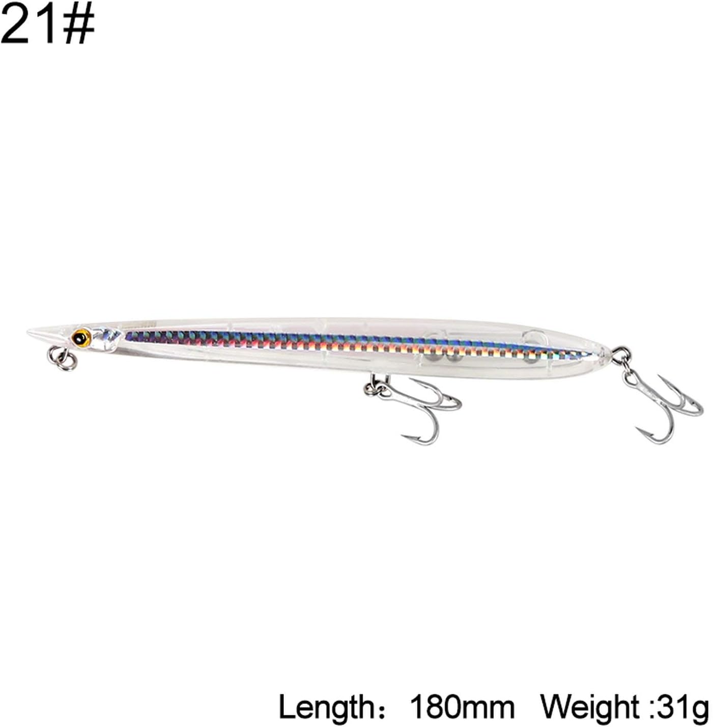 XFkbeA Fishing Lure Floating Sinking Pencil 155mm/20g 24g 180mm/31g 40g Sandeel Shape With Strong Hooks Noisy Design Model
