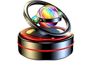 EAONITU Solar Celestial Fidget Spinner, Lucky Car Decoration Automatic Sun Powered Home Office & Automotive Accessories, Parents Day Birthday Gift Exchange, Aroma Diffuser Perfume Not Included (Galaxy Black)