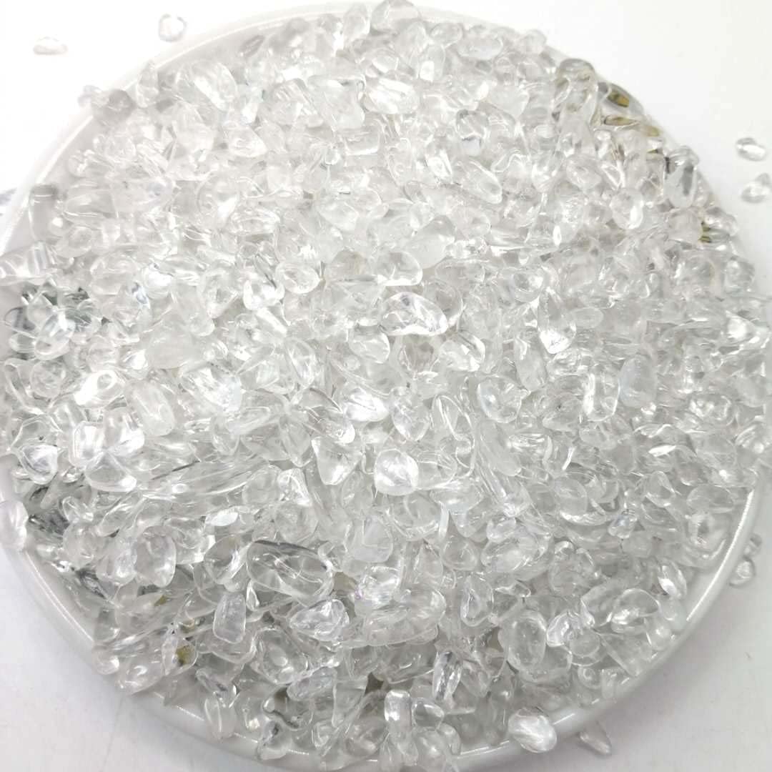 Indoor Fountains & Accessories - IMALY Clear Quartz Tumbled Chips Stone Polished Crushed Healing Crystal Quartz Pieces Irregular Shaped Stones for Home Decorative Stones Vases Plants Succulents 0.5lb