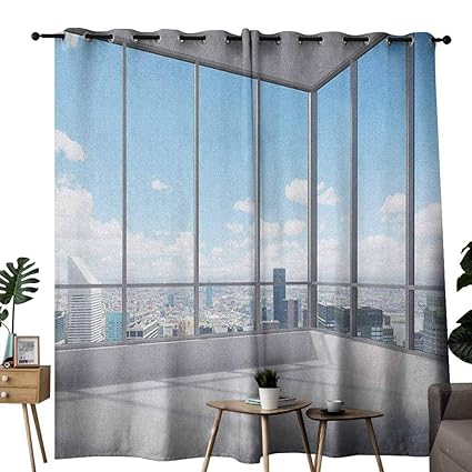 Amazon Com Duommhome Modern Thermal Curtains Cityscape