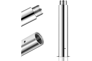 LF YEA 125mm Dance Pole Extension for 45mm Portable & Removable Dancing Pole, Height Adjustable, Pro Chrome Extending Tube, Replacement Accessories for Pole Dance Fitness, Club, Home, Party