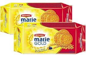Britannia Marie Gold Biscuits 8.81oz (250g) - Biscuits Pour l'heure du thé - Original Flavour Crispy Snack Tea Time Biscuits 