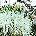 Unomor 12 PCS Wisteria Artificial Flowers Fake Hanging Flowers Vine Garland for Wedding Decorations - 3.25 Feet