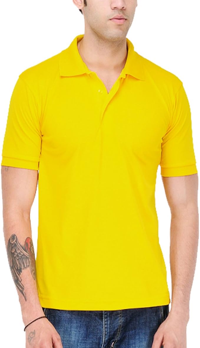 Buy Scott International Men Lemon Yellow Polo TShirt at Amazon.in