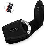 CyberDyer Handcuff Holder Law Enforcement Military Standard Handcuff Pouch Belt Loop Black Handcuff Case