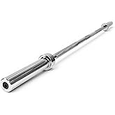 CAP Barbell Olympic 6 Foot Solid Olympic Bar, Chrome (2-Inch)